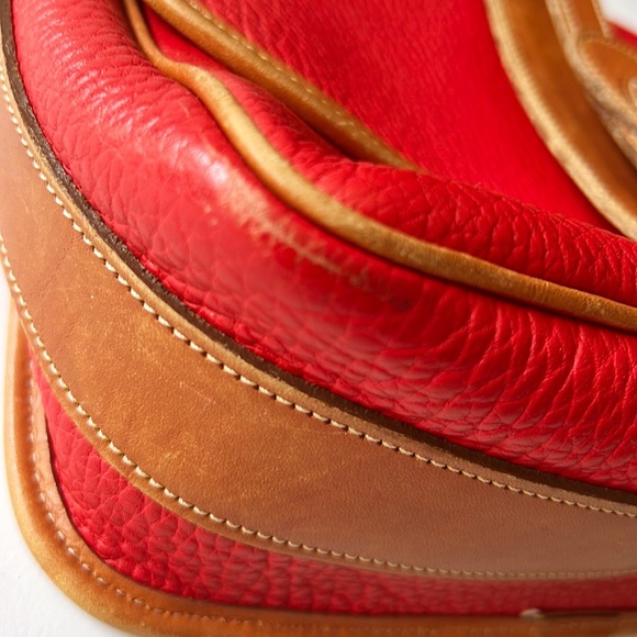Dooney & Bourke Vintage Equestrian Bag in Red Leather - Picture 10 of 16